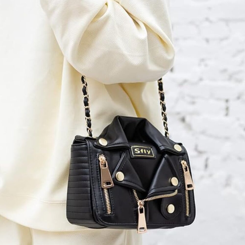 Women's satchel chain strap shoulder bag